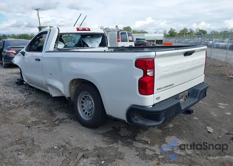 2023 Chevrolet Silverado 1500 2Wd Long Bed Wt из США, поврежденный, VIN 3GCNAAEK5PG152526